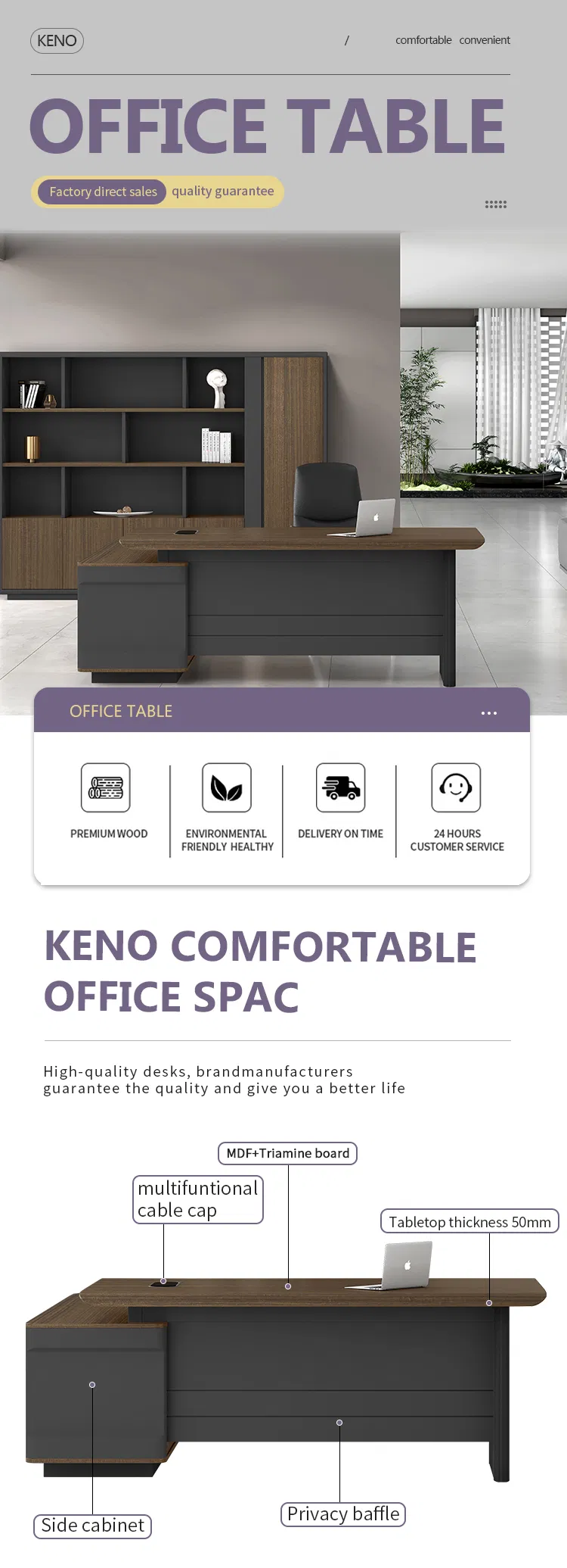 Executive Office Desk Design