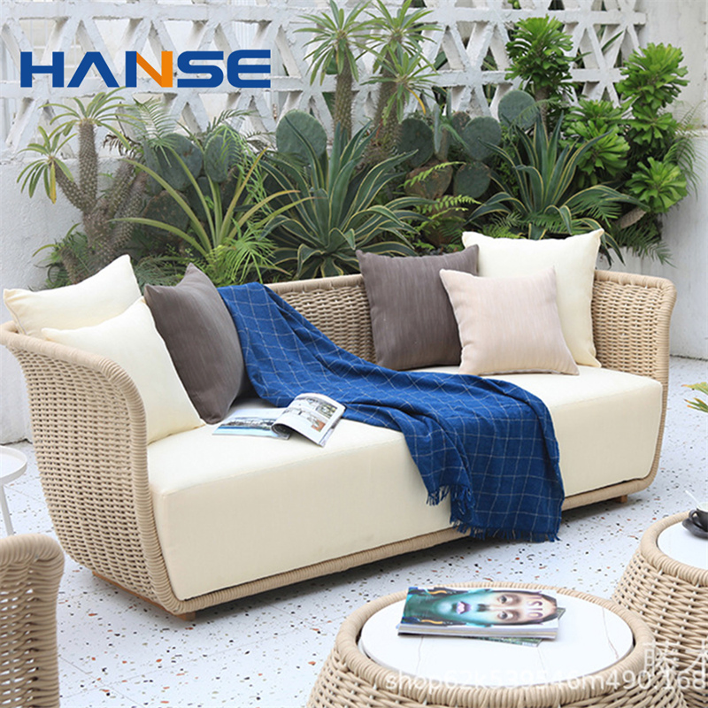 Hotel Home Resort Patio Garden Outdoor Furniture Rattan Wicker Leisure Sofa Set