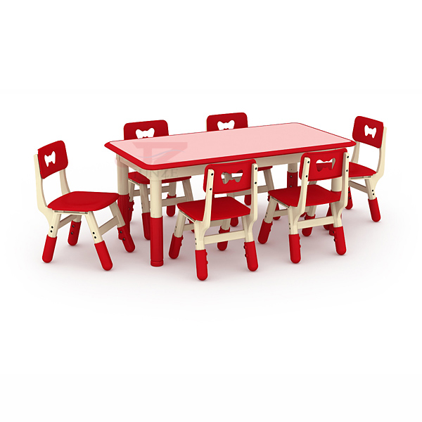 Plastic Kids Desk Nursery School Tables and Chairs Daycare Preschool Furniture