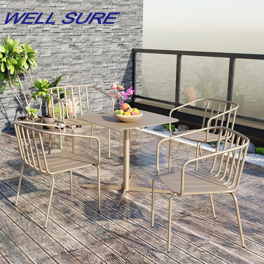 Patio Furniture for Garden Outdoor Restaurant Dining with Commercial Grade Aluminum and Waterproof
