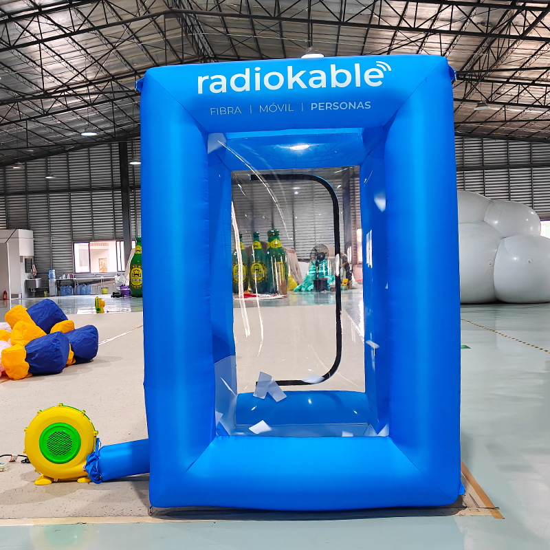 Inflatable Cash Cube Booth Money Grab Machine Inflatable Money Grabber Machine With Blower For Entertainment Playing