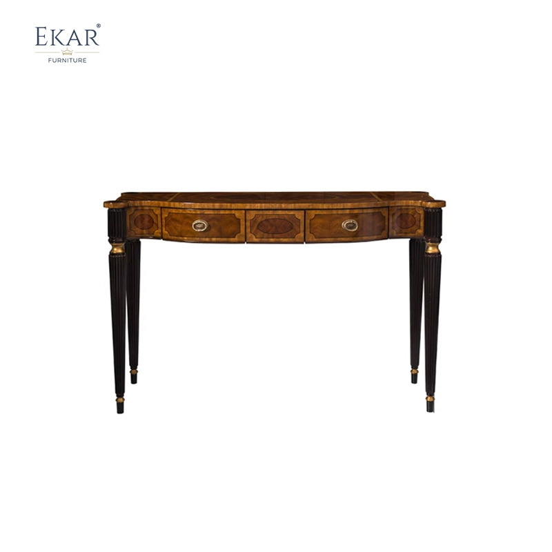 Ekar Sovereign Heritage Hallway Console Luxury English Style Inlaid Entryway Cabinet Ekar Furniture