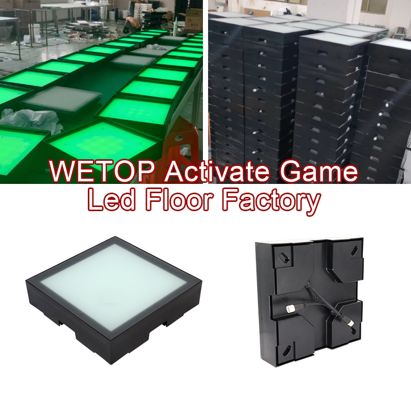 Activate Game Led Floor 30x30cm Interactive Light Active Game Led Floor For Game Room