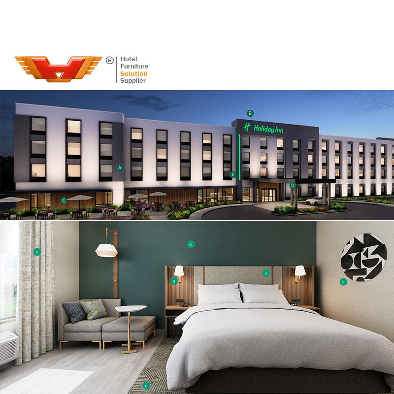 Manufacturer Supply Service Holiday Inn Modern Hospitality Full Set Hotel Guest Room Furniture