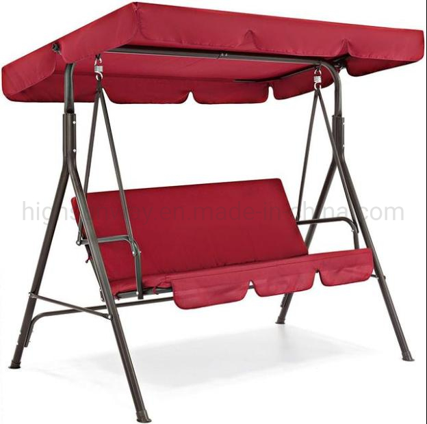 Outdoor Modern Outdoor Furniture of Garden Patio 3 Seater Leisure Swing Chair with Canopy