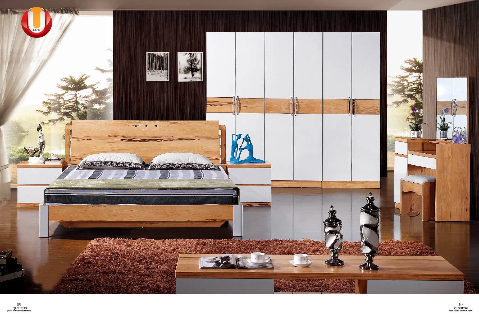 Custom Factory Modern 5 Star Hotel Room Decor Ideas Luxury Interior Design Wooden Bedroom Furniture Set