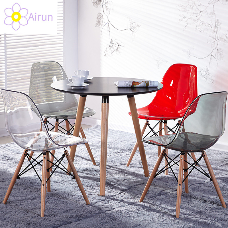 Modern Nordic Design Dining Room Furniture Wood Dining Table Set for Home Apartment Restaurant