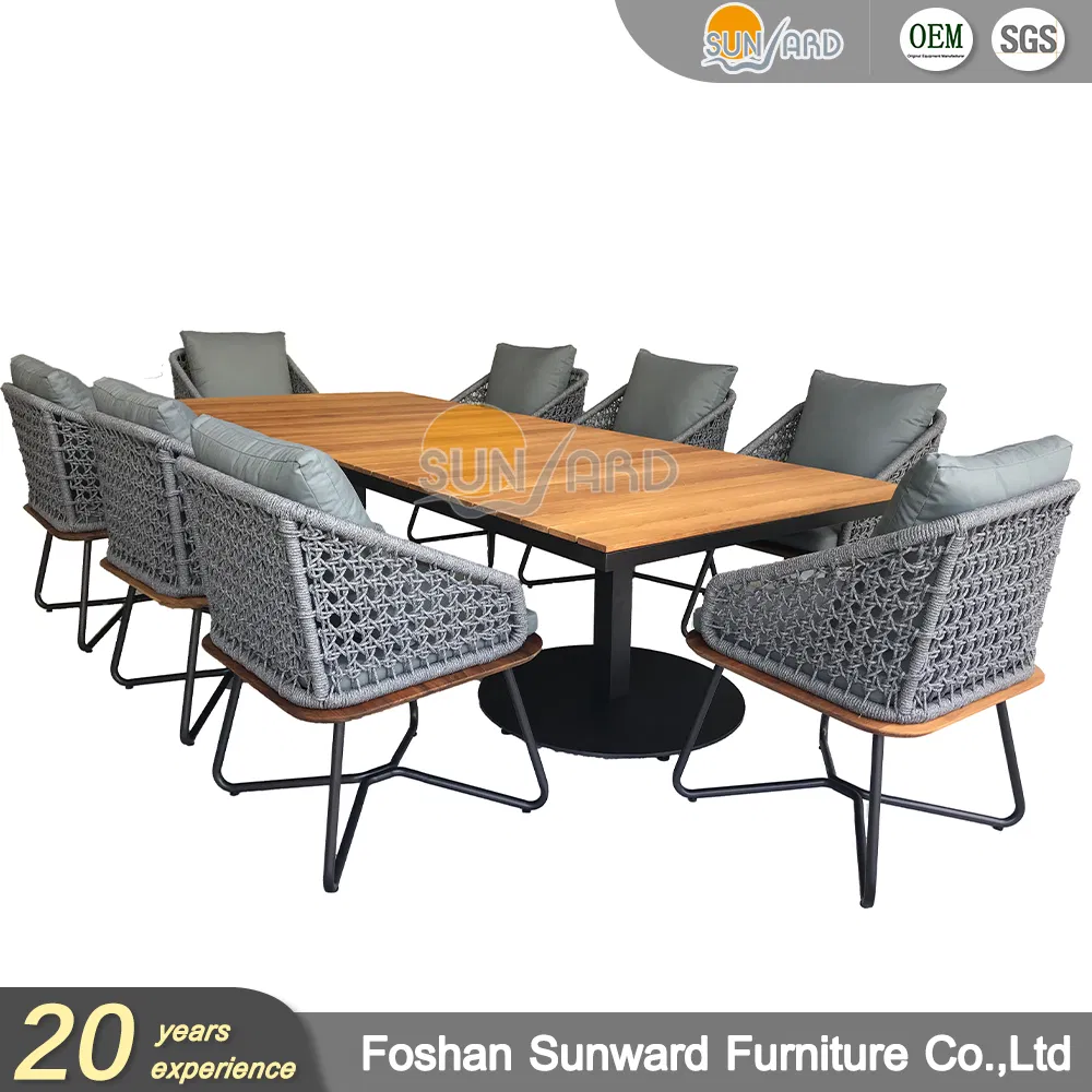 Customized Home Hotel Garden Cafe Modern Patio Restaurant Chair and Table Set Outdoor Dining Furniture