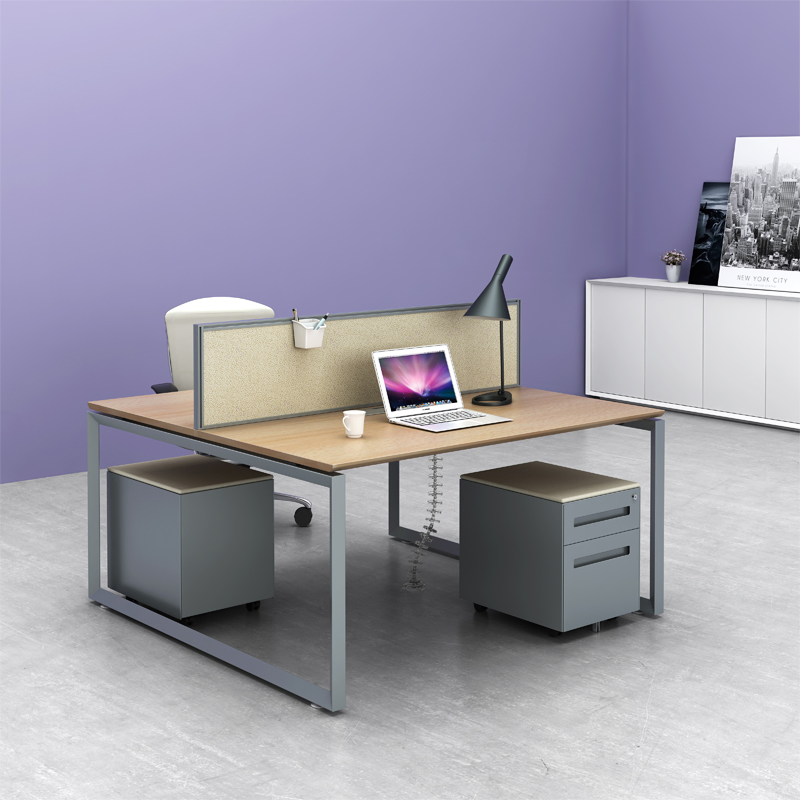 Factory Price Staff Metal Table Modern 4 Person Workstation Desk Coworking Office Furniture