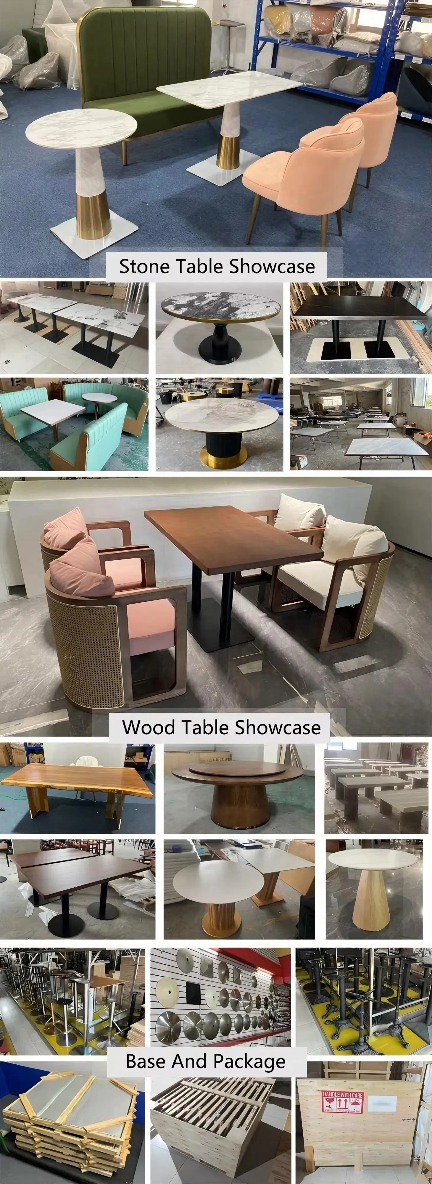 Table Materials Display