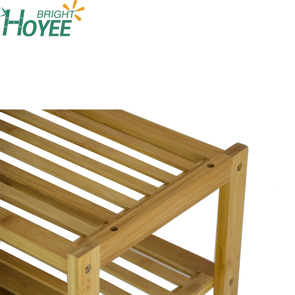 Bamboo Shoe Rack View 2