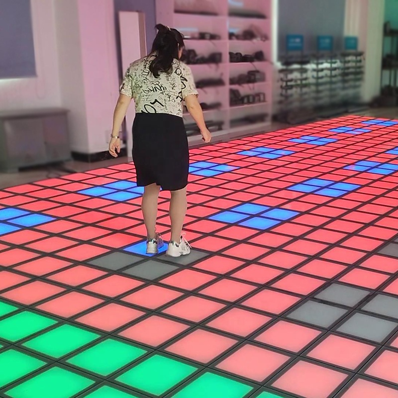 Activate Game Led Floor 30x30cm Interactive Light Active Game Led Floor For Game Room