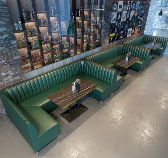 Cafeteria Booth Seating Sofa Cafe Table and Chair Dining Restaurant Furniture