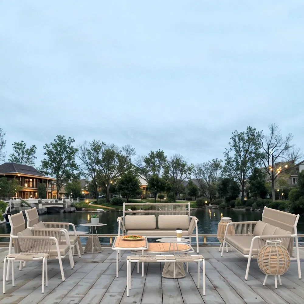 Aluminum Luxury Outdoor Furniture for Patio Garden Lounge Sectional Couch