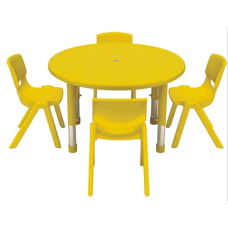 Kids Plastic Table and Chairs Detail