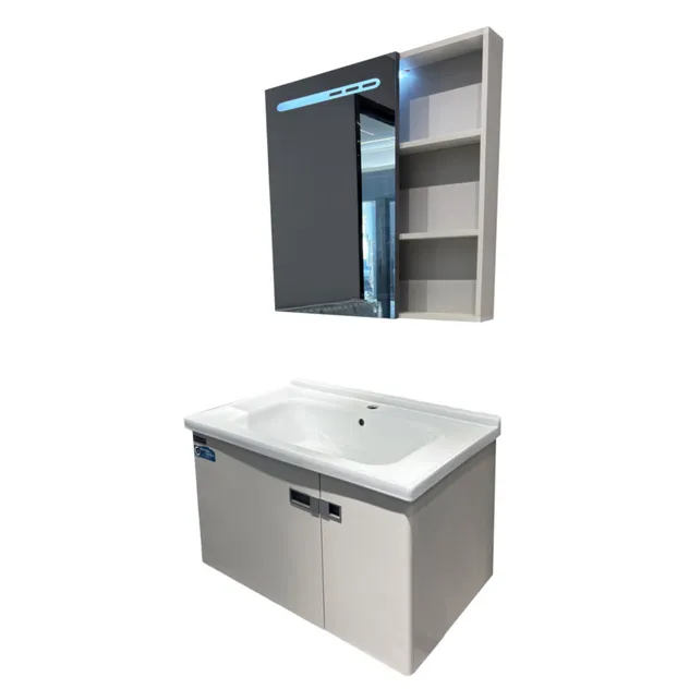 Sk-601 Deformation Resistant High Storage Capacity Wall-Mounted Floating Bathroom Vanity