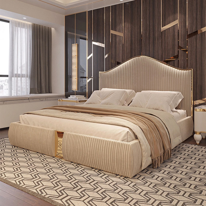 Bilido Casa One-Stop Shop Modern Hotel Bedroom Bed Set Furniture Durable Wooden Living Room Sofa Chinese Foshan Furniture Customized Hospitality Luxury