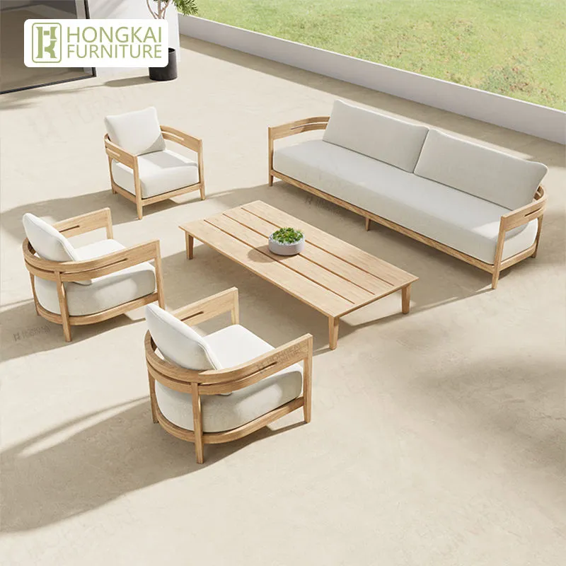 Modern Style Teak Wood Sofa