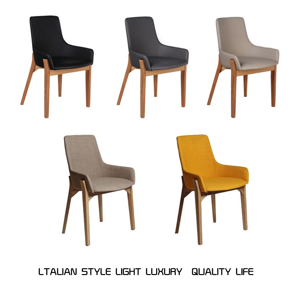 Customized Wooden Restaurant Furniture Modern Solid Wood Dining Chairs Dining Room Furniture