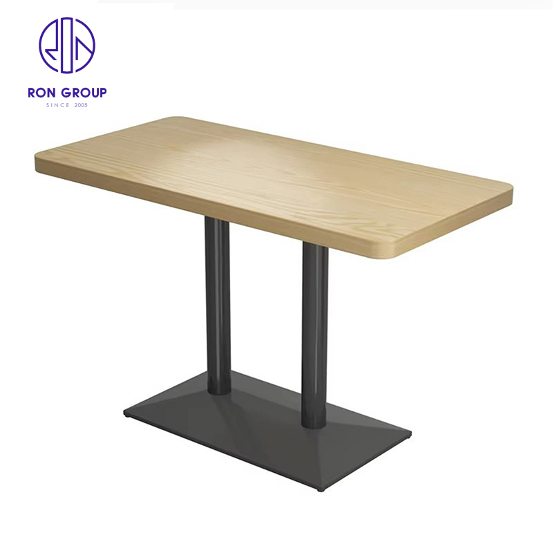 Nordic Mcdonald Modern Green Leather Solid Wood Square Coffee Cafe Commercial Furniture Fast Food Restaurant Table Chair Booth Sofa Furniture