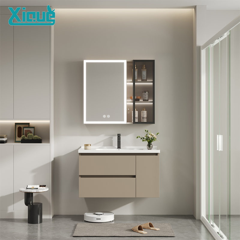 Honeycomb Aluminum Moisture-Proof Mirror Sink Cabinet Bathroom Furniture with Antibacterial and Mold-Proof Features