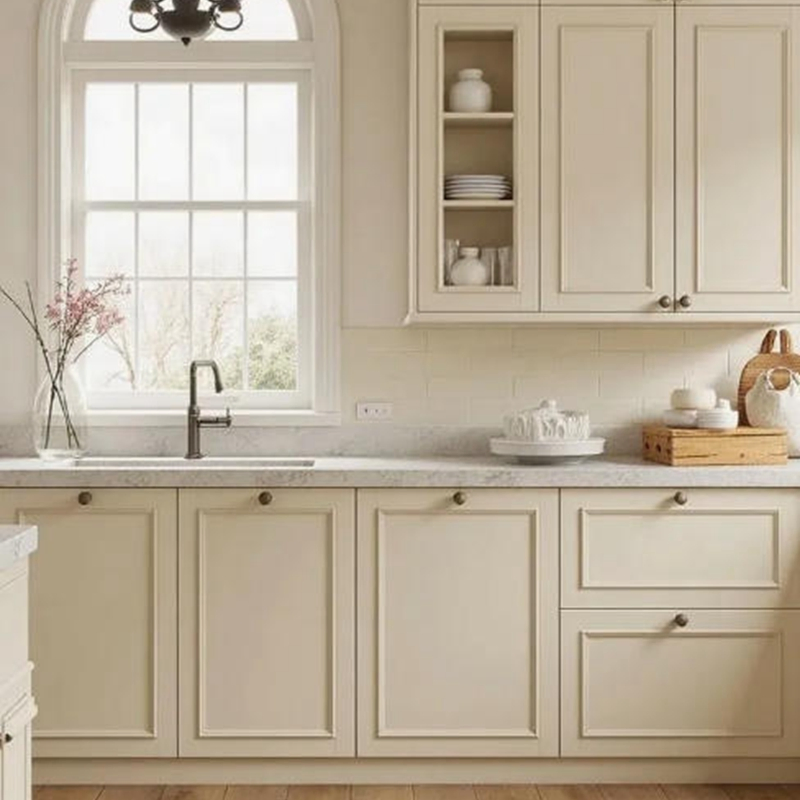 Foshan Modern Luxury Solid Wood Kitchen Cabinet Set Units Home Furniture Customized Shape Aluminium /Island Design Shaker Modular Kitchen Cabinets