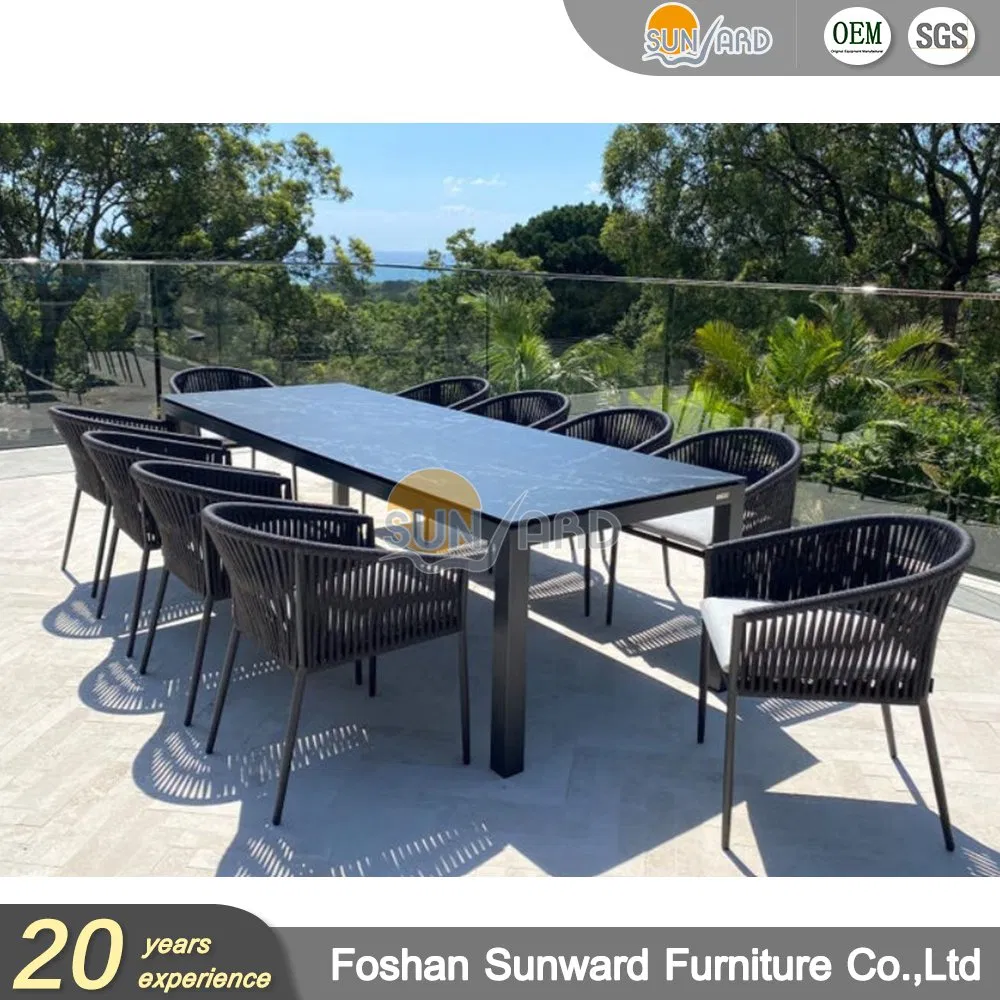 Customized Home Hotel Garden Cafe Modern Patio Restaurant Chair and Table Set Outdoor Dining Furniture