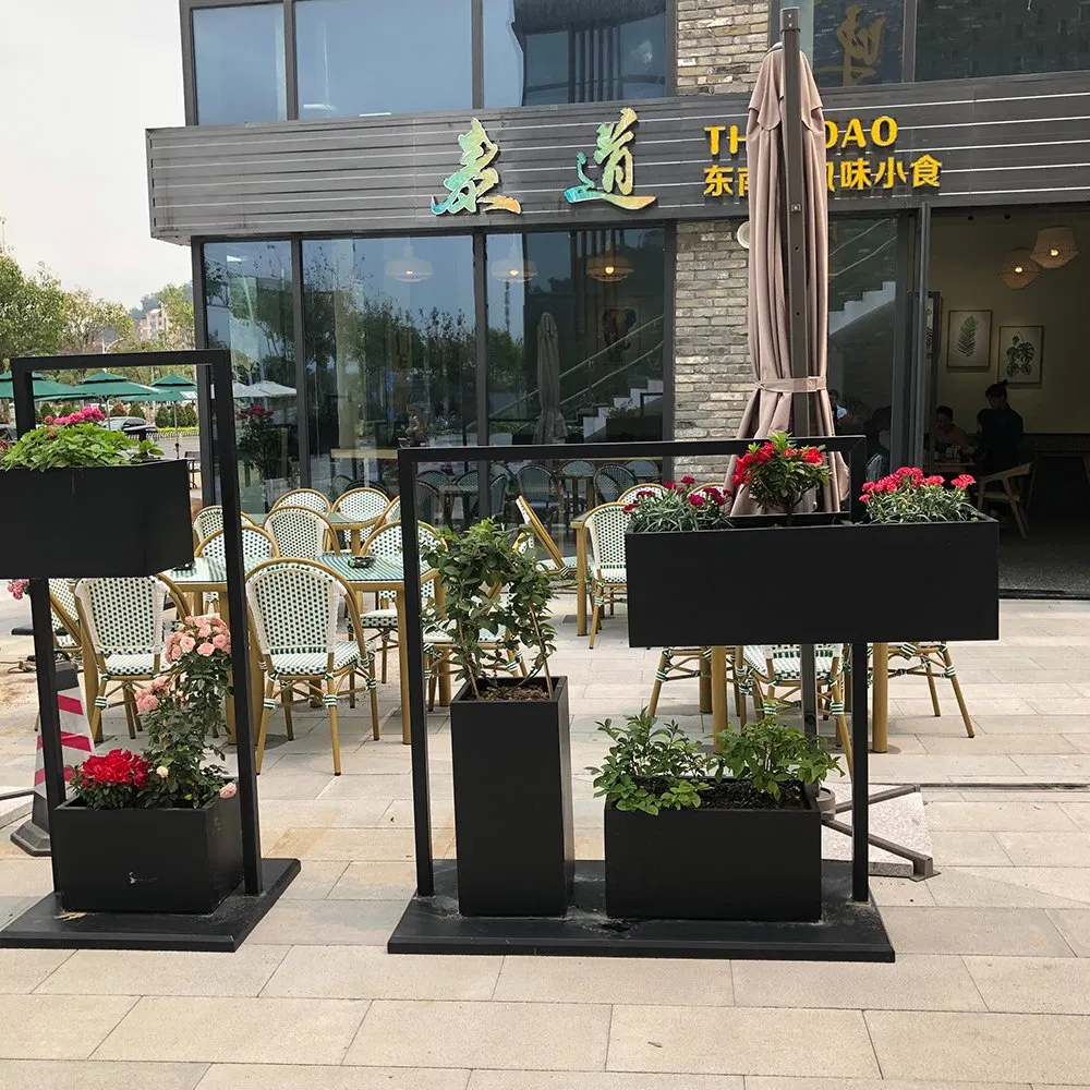 Modern Outdoor Cafe Table Chair Garden Sets Aluminum Restaurant Rattan Furniture