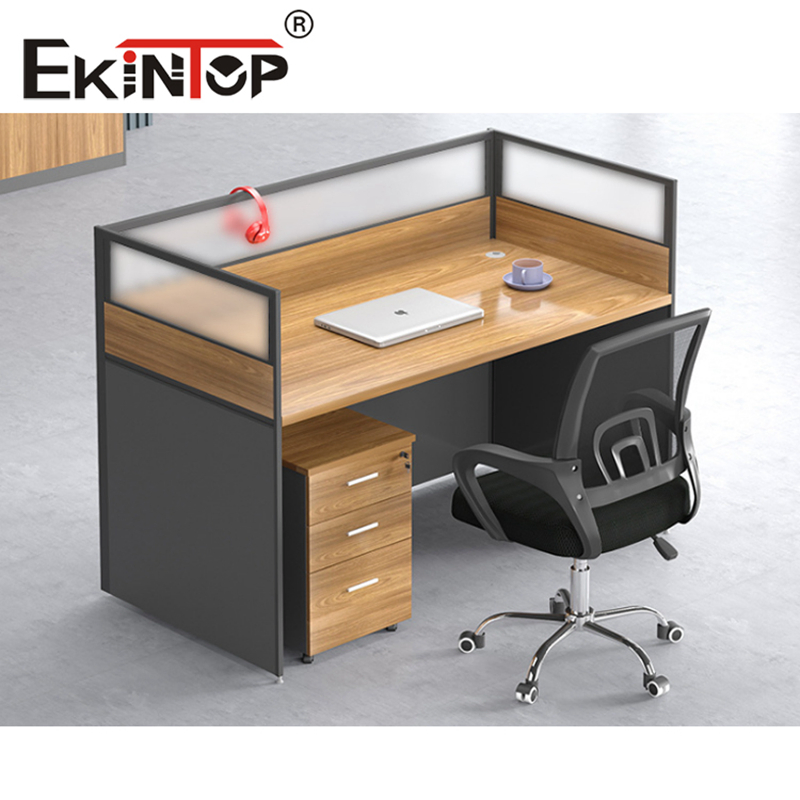Ekintop Modern Modular Portable Corner Office Desk Table Space Cubicle Dividers Workstations Office Partition Furniture