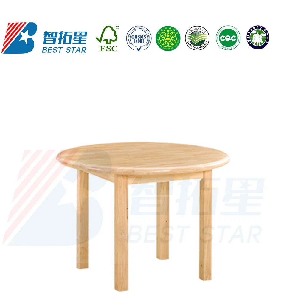 Children School Furniture, Square Solid Wood Kids Table Furniture for Kids, Preschool and Nursery Furniture, Kindergarten Classroom Student Table Furniture