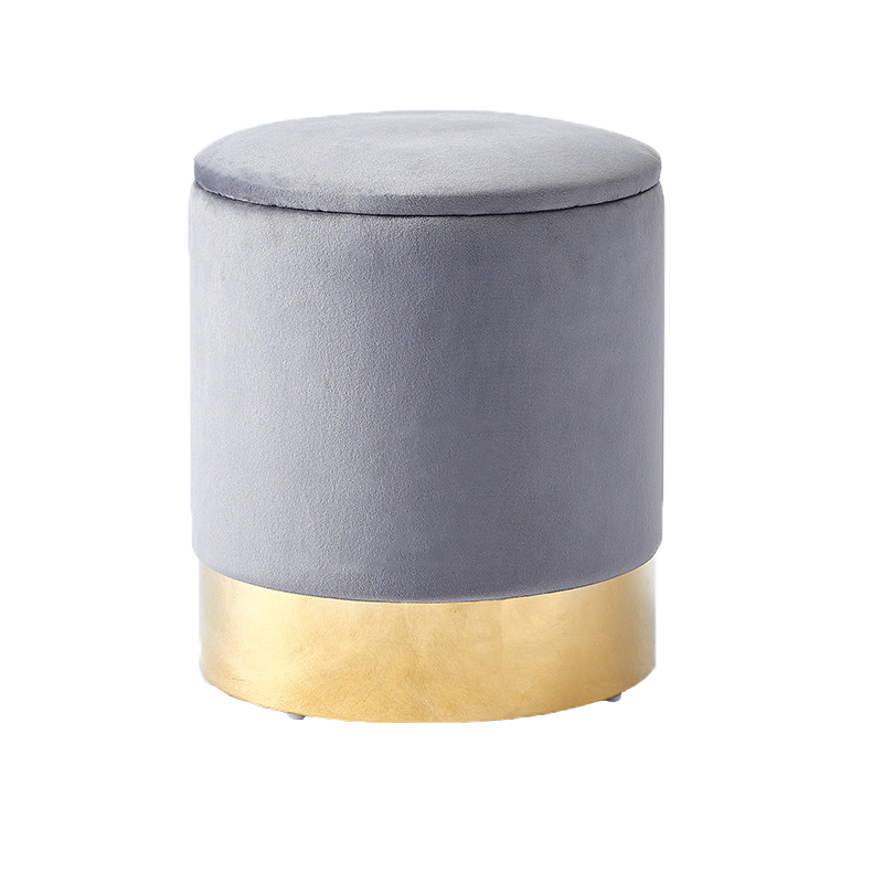 Customized Round Cheap Ottoman Pouf for Entryway Hallway Living Room