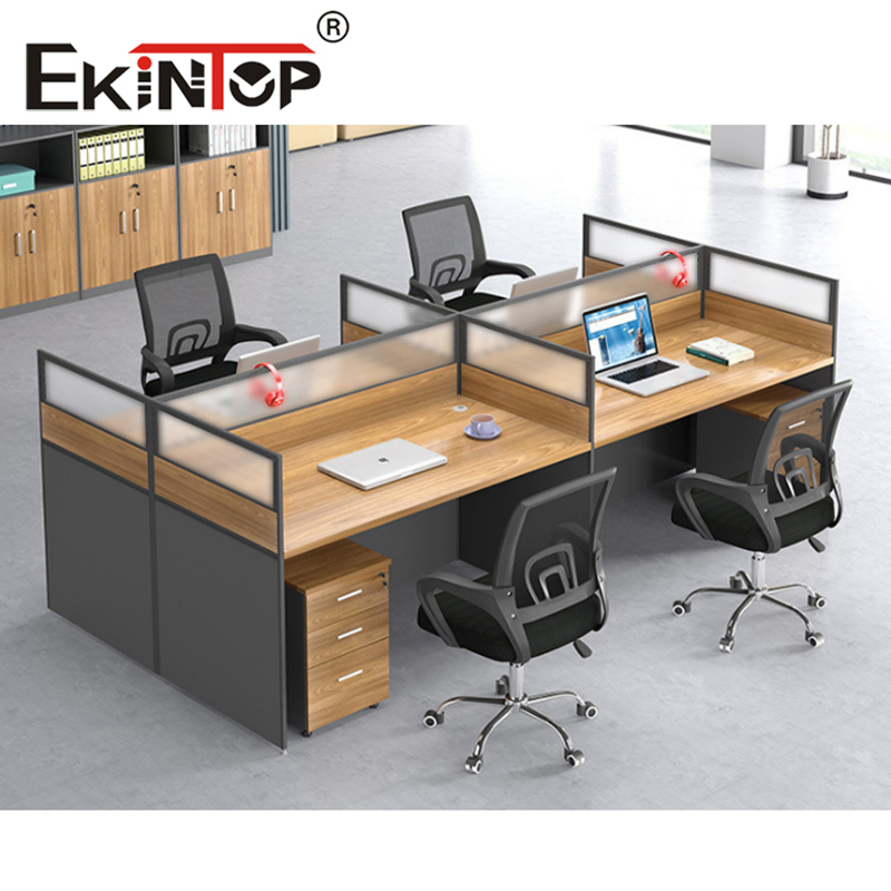 Ekintop Modern Modular Portable Corner Office Desk Table Space Cubicle Dividers Workstations Office Partition Furniture