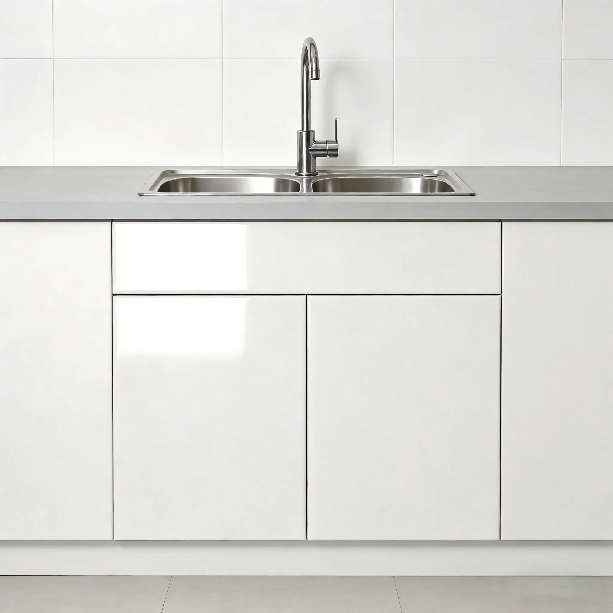 Cut-to-Size Frameless Wooden Furniture Door with Laser Egde Banding for Kitchen Wardrobe