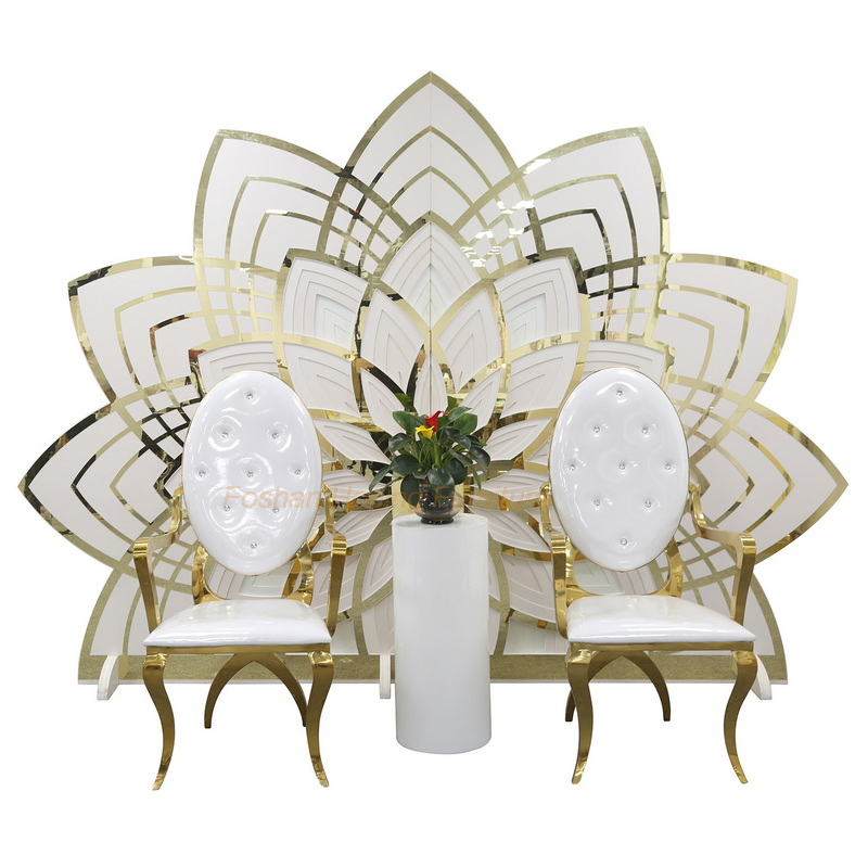 Restaurant Furniture Hotel Set Armrest Chair Wholesale Living Room Leather Gold Dining Chairs