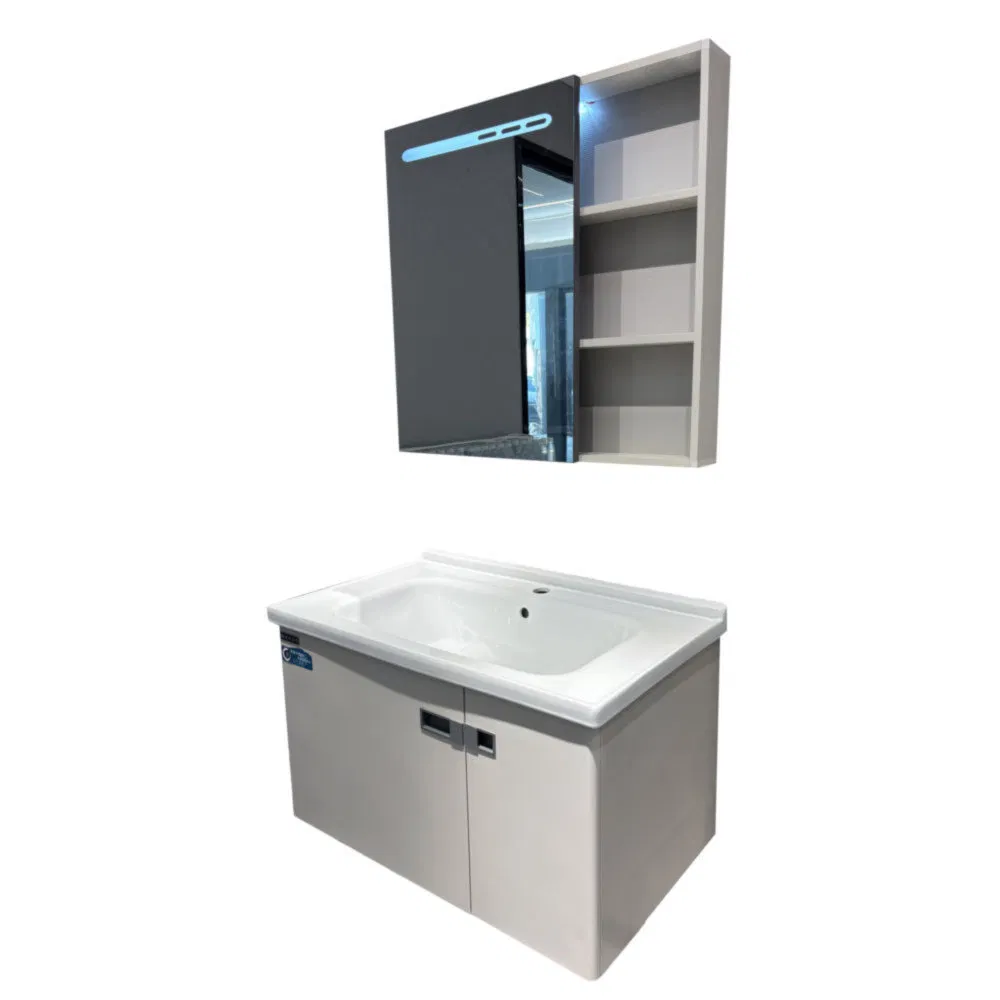 Sk-601 Deformation Resistant High Storage Capacity Wall-Mounted Floating Bathroom Vanity