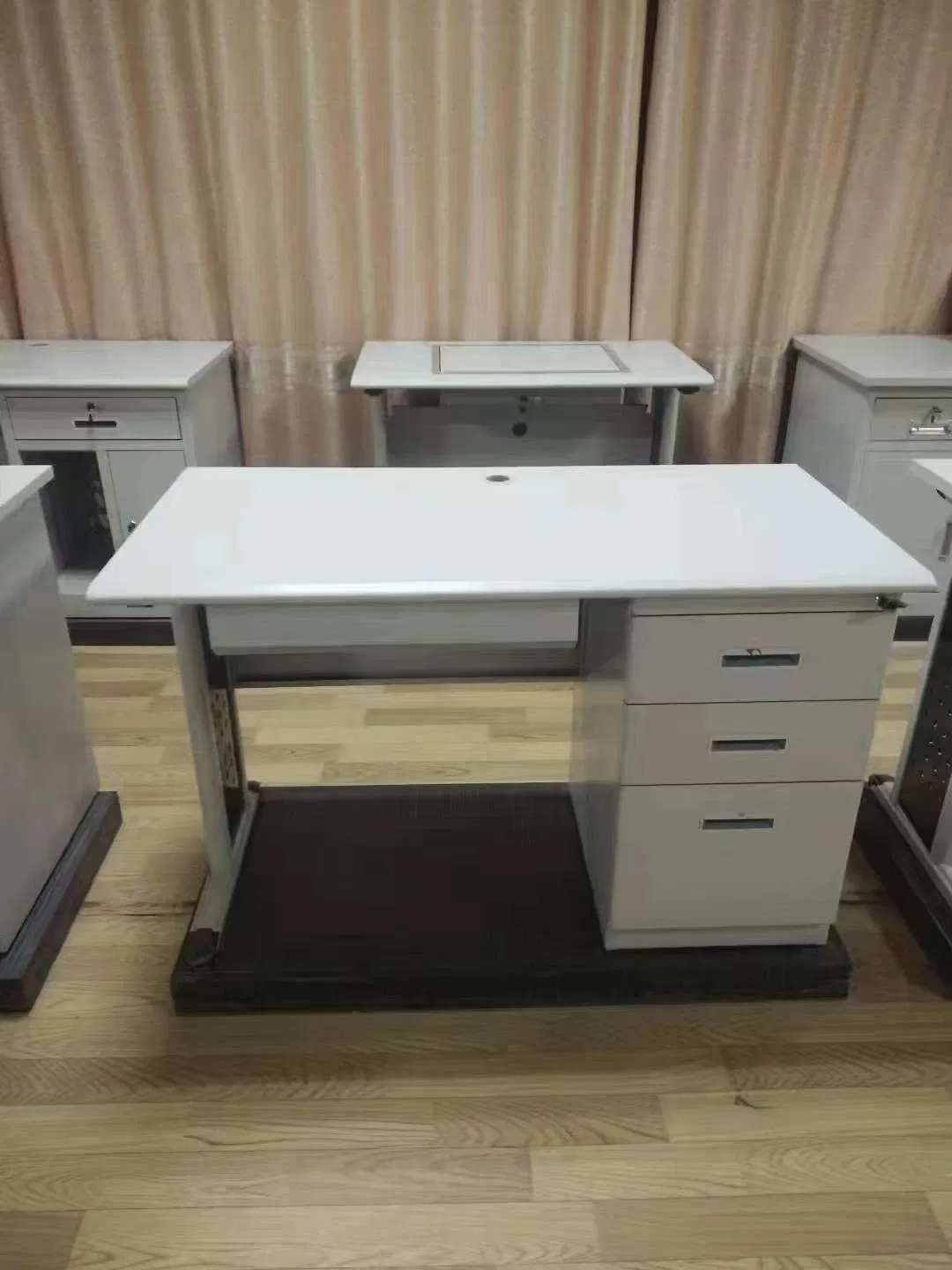 Drawers Modern Lock Office Furniture with Computer Desk Study Table