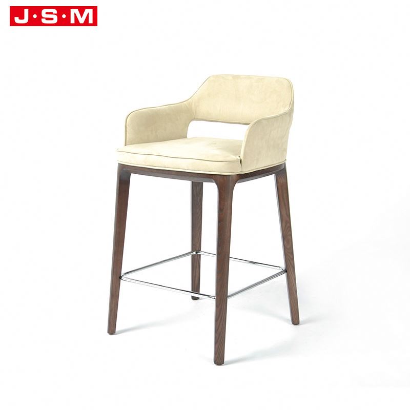 Modern Hotels Furniture Gamer Wooden Velvet Home Singer Snack Chair Bar Stool
