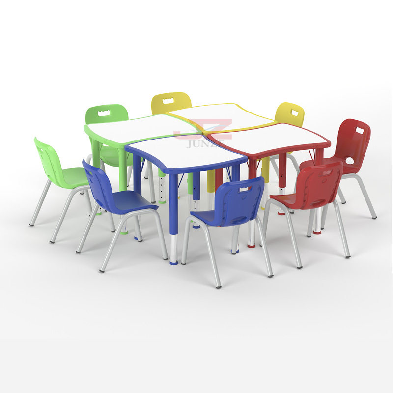 Plastic Kids Desk Nursery School Tables and Chairs Daycare Preschool Furniture