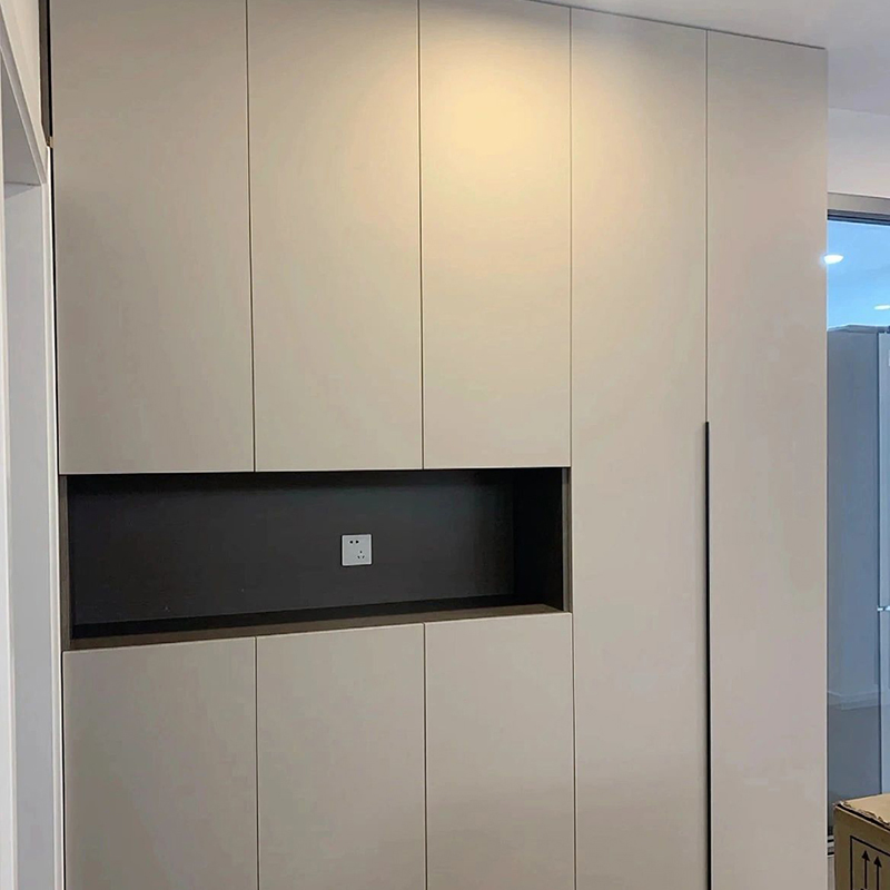 Modern 3 Drawer Wall Hanging Storage Organizer Shoes Shelf Cabinets Natural Oak Entryway Furniture Hallway Shoes Cupboard Cabinet with Stool Bench
