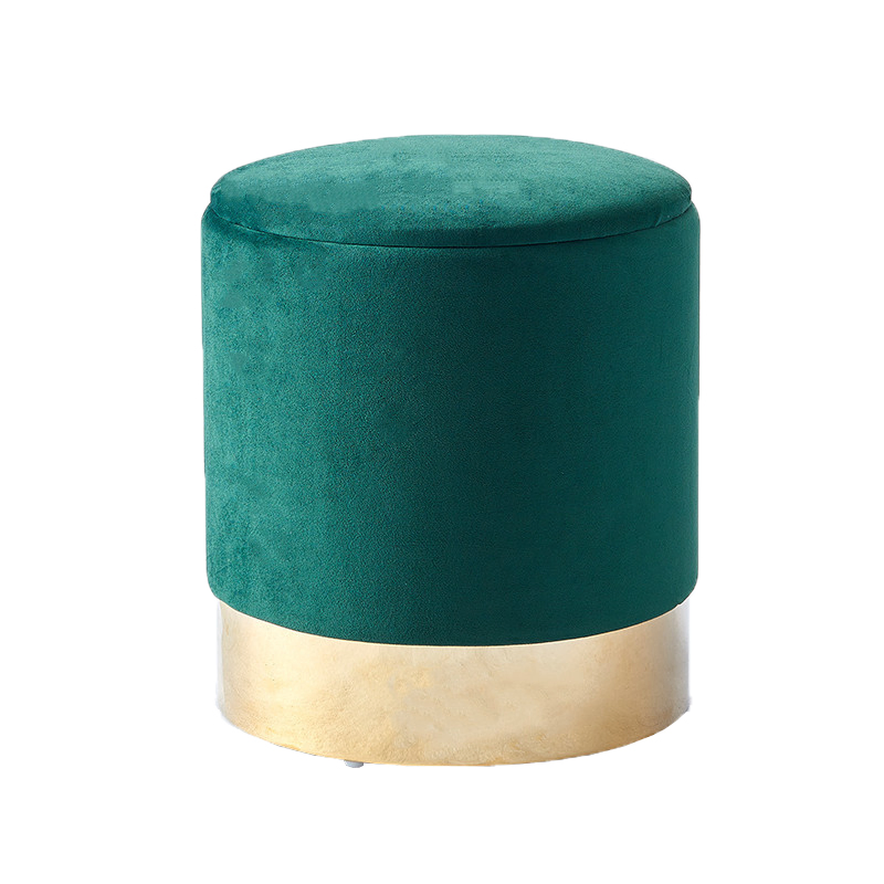 Customized Round Cheap Ottoman Pouf for Entryway Hallway Living Room