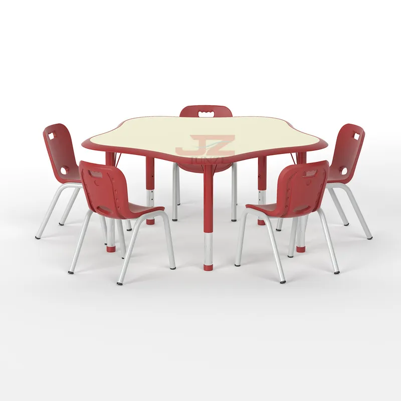 Plastic Kids Desk Nursery School Tables and Chairs Daycare Preschool Furniture
