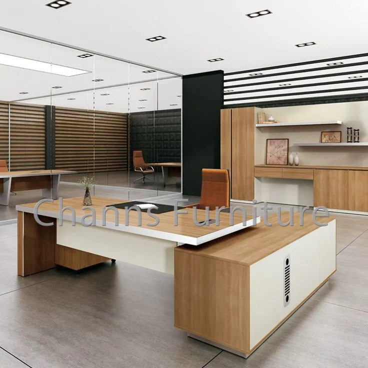 Modern Executive Wood Desk