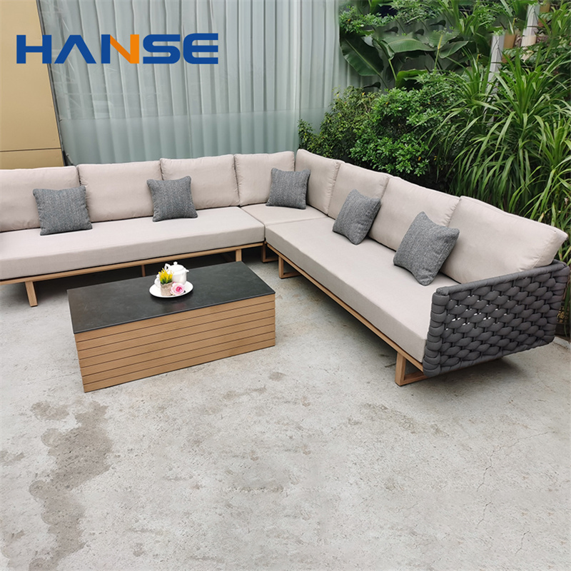 Hotel Home Resort Patio Garden Outdoor Furniture Rattan Wicker Leisure Sofa Set