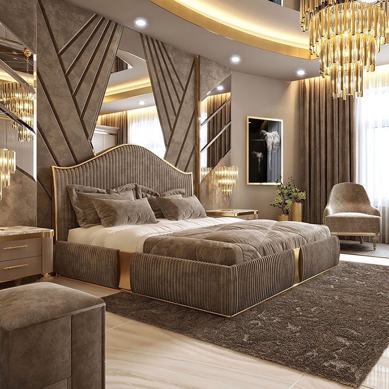 Bilido Casa One-Stop Shop Modern Hotel Bedroom Bed Set Furniture Durable Wooden Living Room Sofa Chinese Foshan Furniture Customized Hospitality Luxury