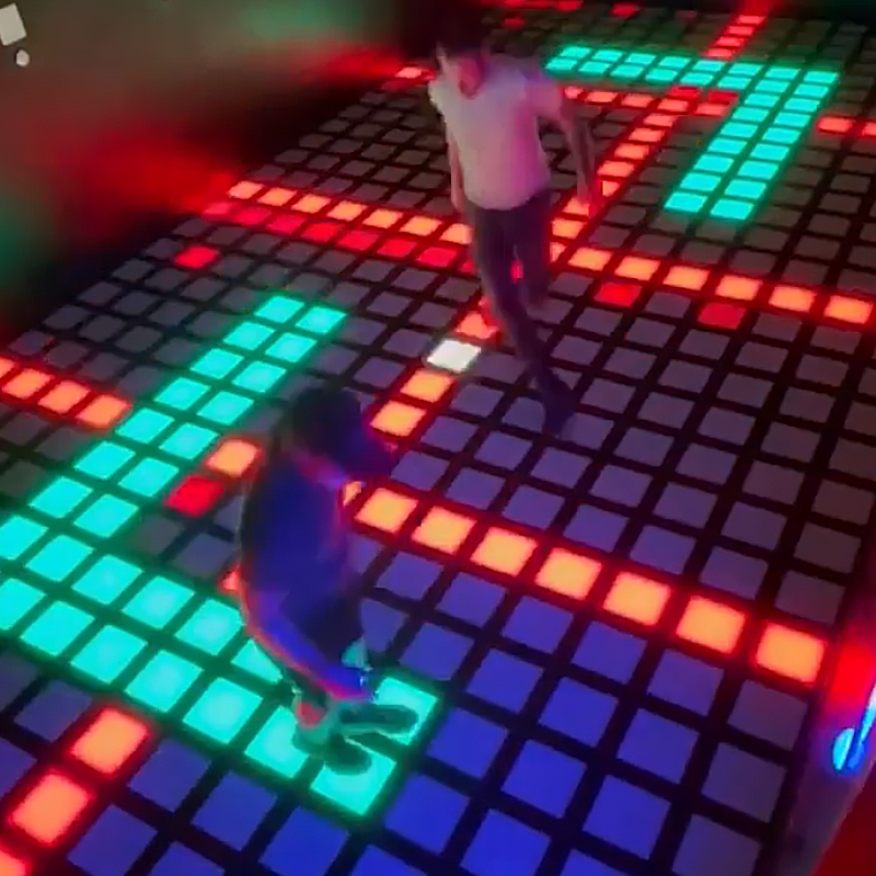 Activate Game Led Floor 30x30cm Interactive Light Active Game Led Floor For Game Room