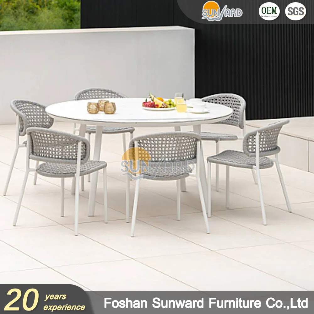 Customized Home Hotel Garden Cafe Modern Patio Restaurant Chair and Table Set Outdoor Dining Furniture
