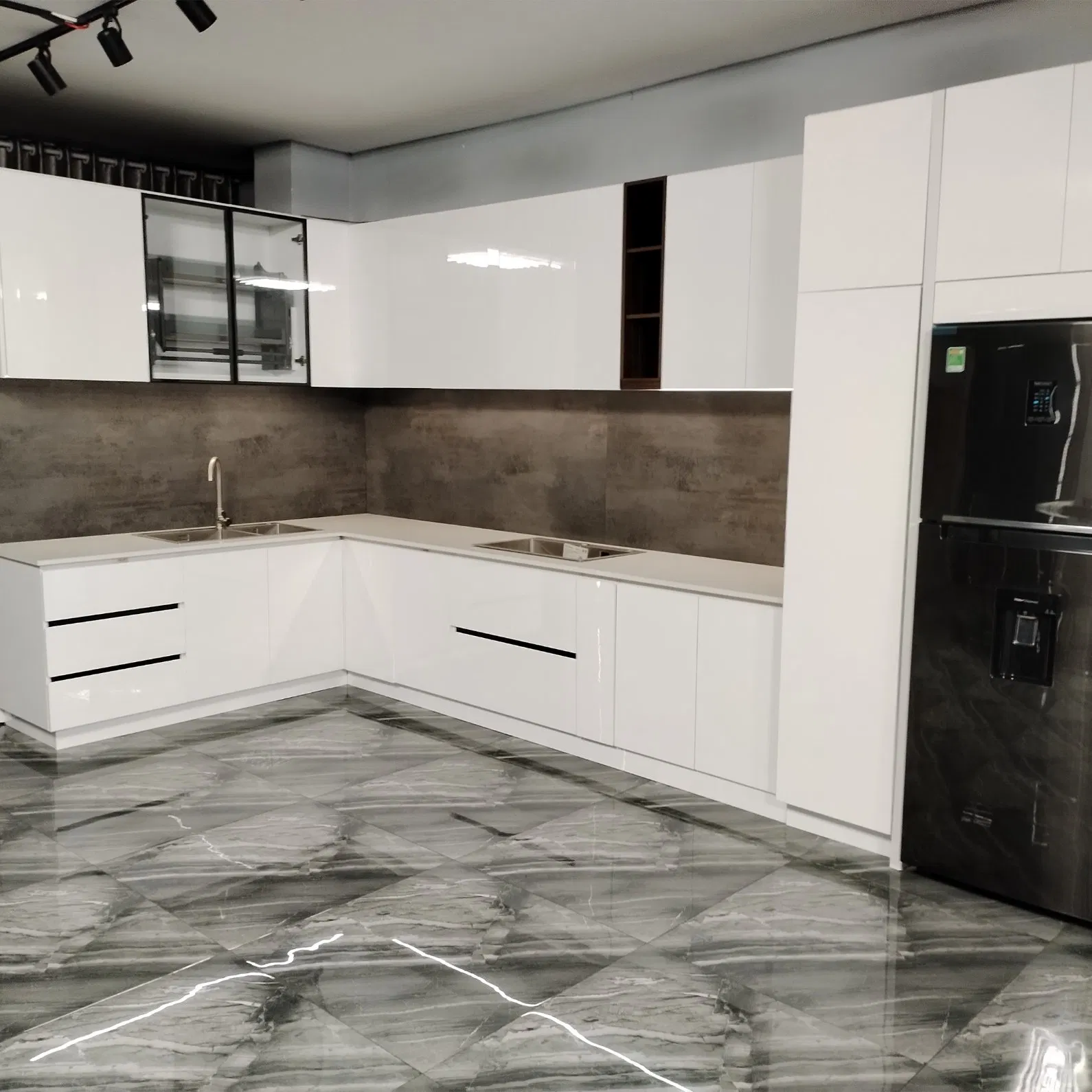 Modern Modular Storage Kitchen Cabinets Set Bnr Home Furnishing Kitchen Furniture