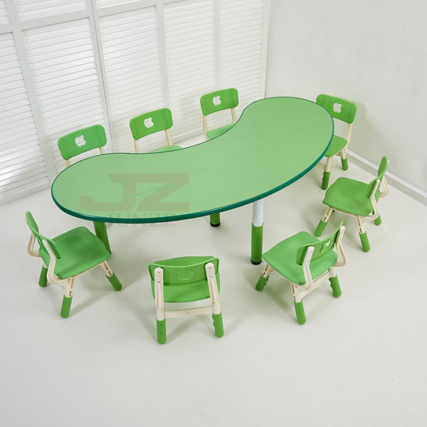 Plastic Kids Desk Nursery School Tables and Chairs Daycare Preschool Furniture