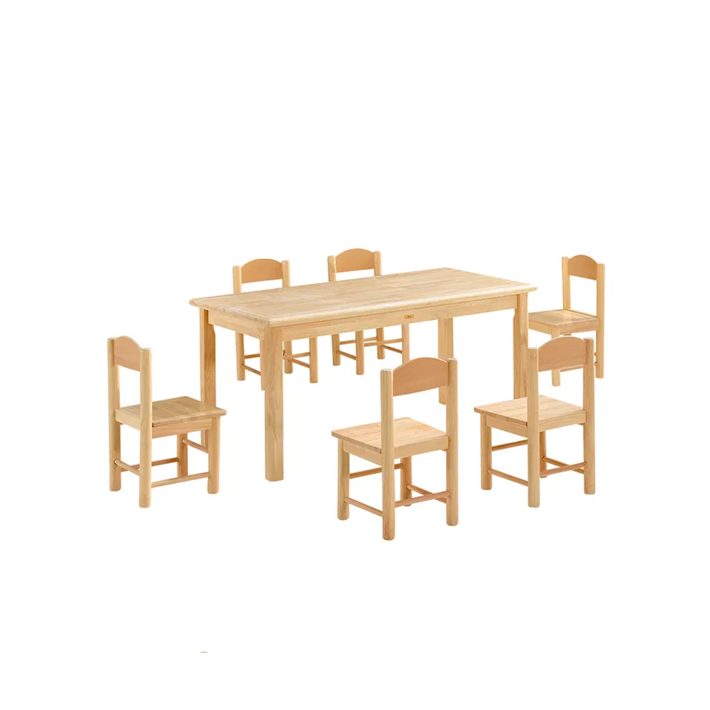 Square Solid Wood Kids Table