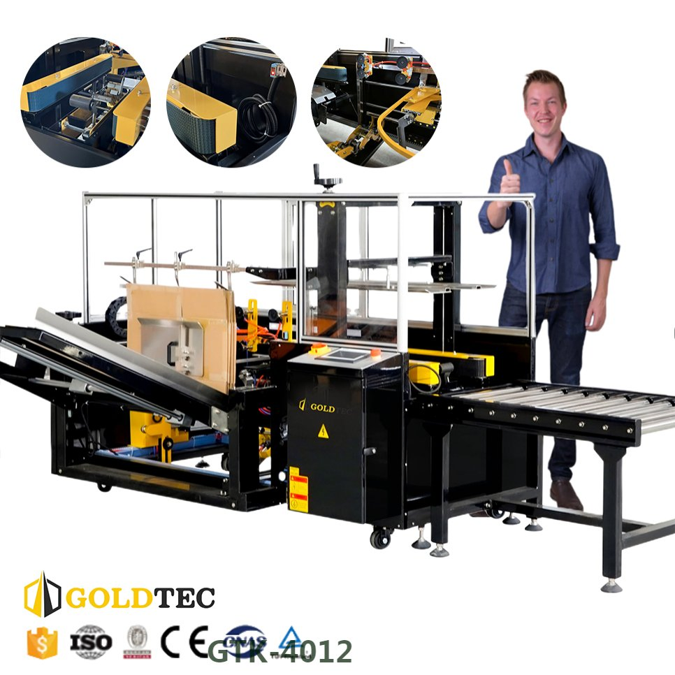 Advanced Black Color Packaging Solution with Bottom Seal Folding, Box Case Carton Erection, and Automated Capabilities